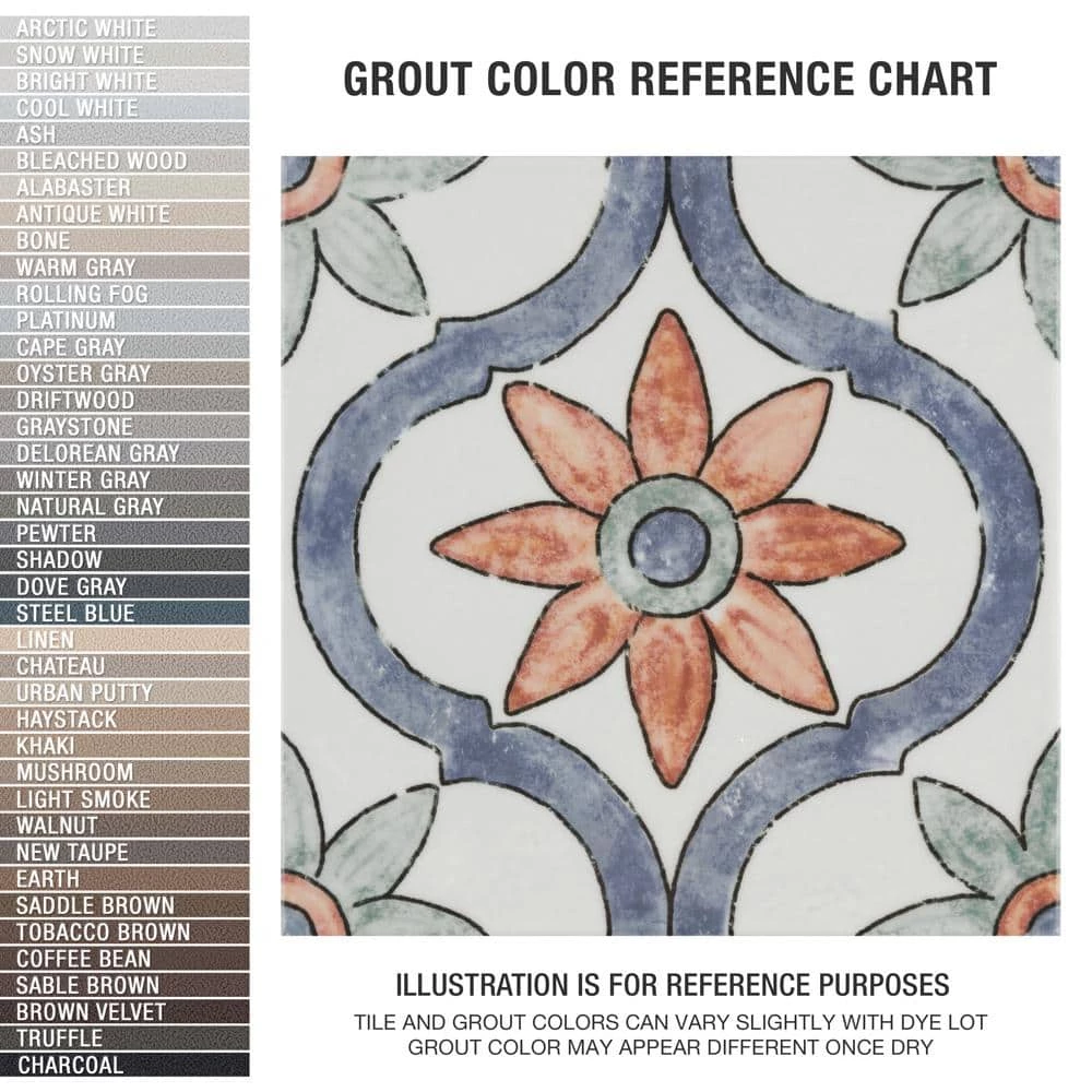 Bourges Arco 7-7/8 in. x 7-7/8 in. Ceramic Wall Tile (11.0 sq. ft./Case) by Merola Tile - Image 5