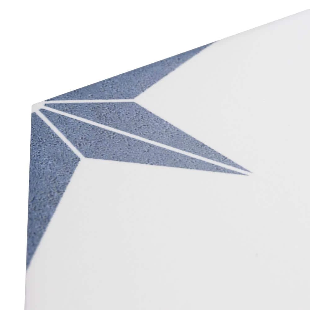 Stella Hex Azul 8-5/8 in. x 9-7/8 in. Porcelain Floor and Wall Tile (11.5 sq. ft./Case) by Merola Tile - Image 9