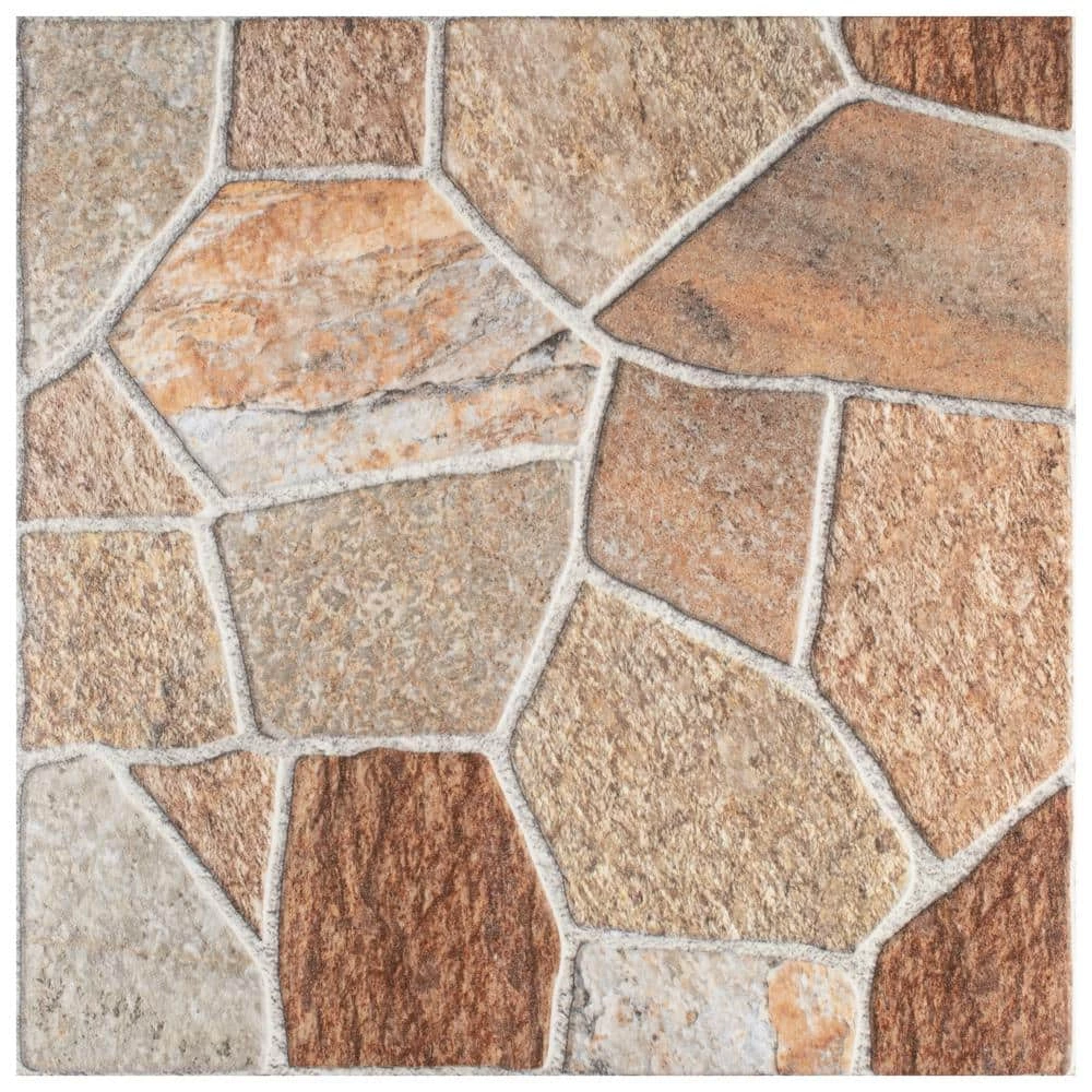 Leticia Beige 17-3/4 in. x 17-3/4 in. Ceramic Floor and Wall Tile (22.5 sq. ft./Case) by Merola Tile