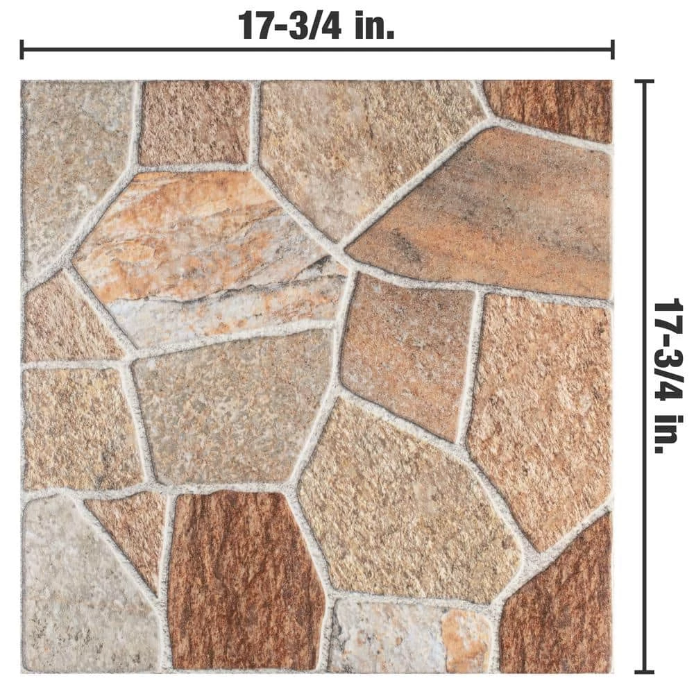 Leticia Beige 17-3/4 in. x 17-3/4 in. Ceramic Floor and Wall Tile (22.5 sq. ft./Case) by Merola Tile - Image 6