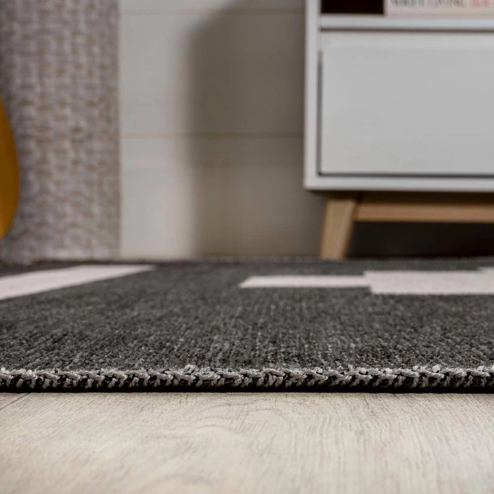 Adriel Geometric Tribal Medallion Machine-Washable Black/Ivory 9 ft. x 12 ft. Area Rug by JONATHAN Y - Image 14