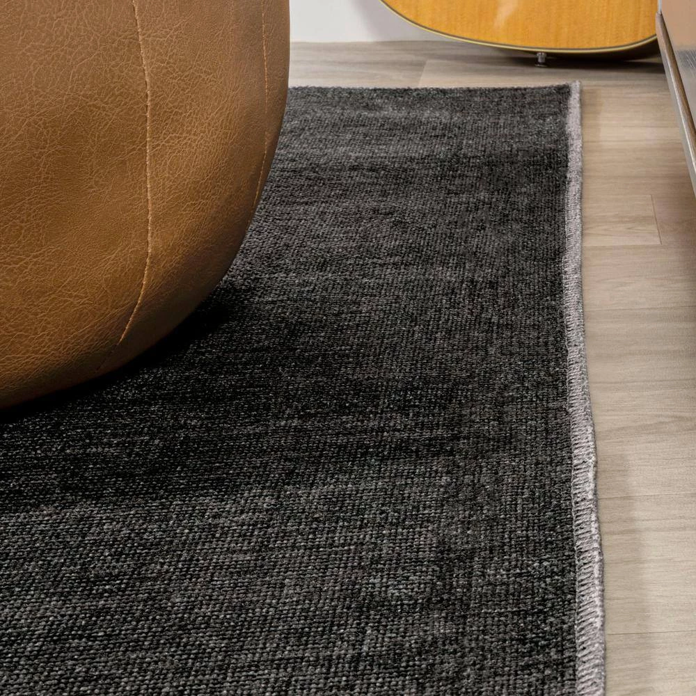 Adriel Geometric Tribal Medallion Machine-Washable Black/Ivory 9 ft. x 12 ft. Area Rug by JONATHAN Y - Image 7