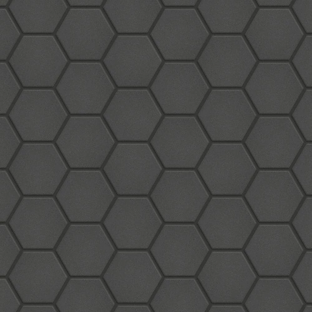 Gotham 2" Hex Black 11-1/8 in. x 12-5/8 in. Porcelain Mosaic Tile (10 sq. ft./Case) by Merola Tile - Image 7