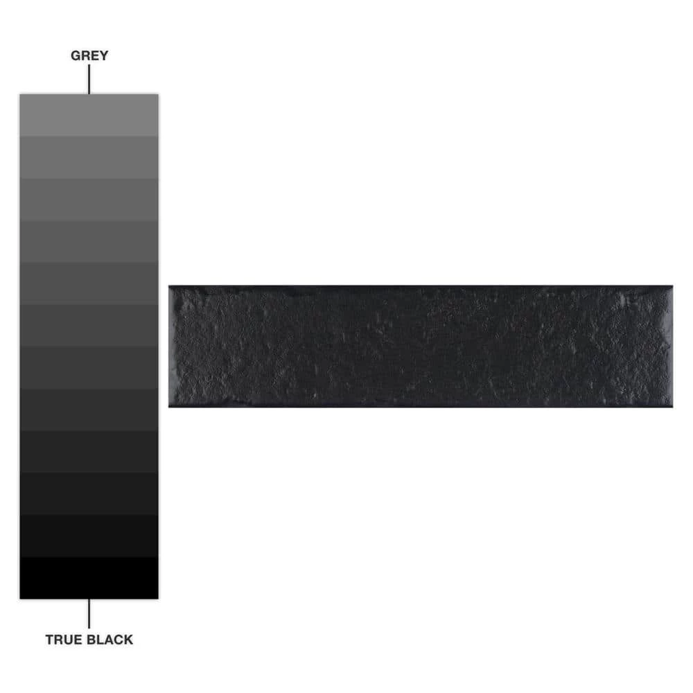 Brooklin Brick Black 2-3/8 in. x 9-1/2 in. Porcelain Floor and Wall Tile (5.78 sq. ft./Case) by Merola Tile - Image 8