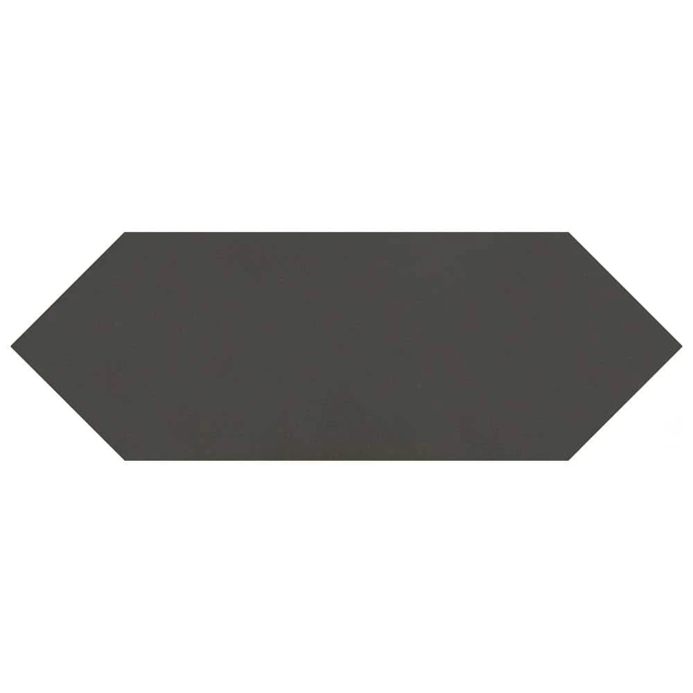 Kite Black 3-7/8 in. x 11-3/4 in. Porcelain Floor and Wall Tile (11.2 sq. ft./Case) by Merola Tile - Image 5