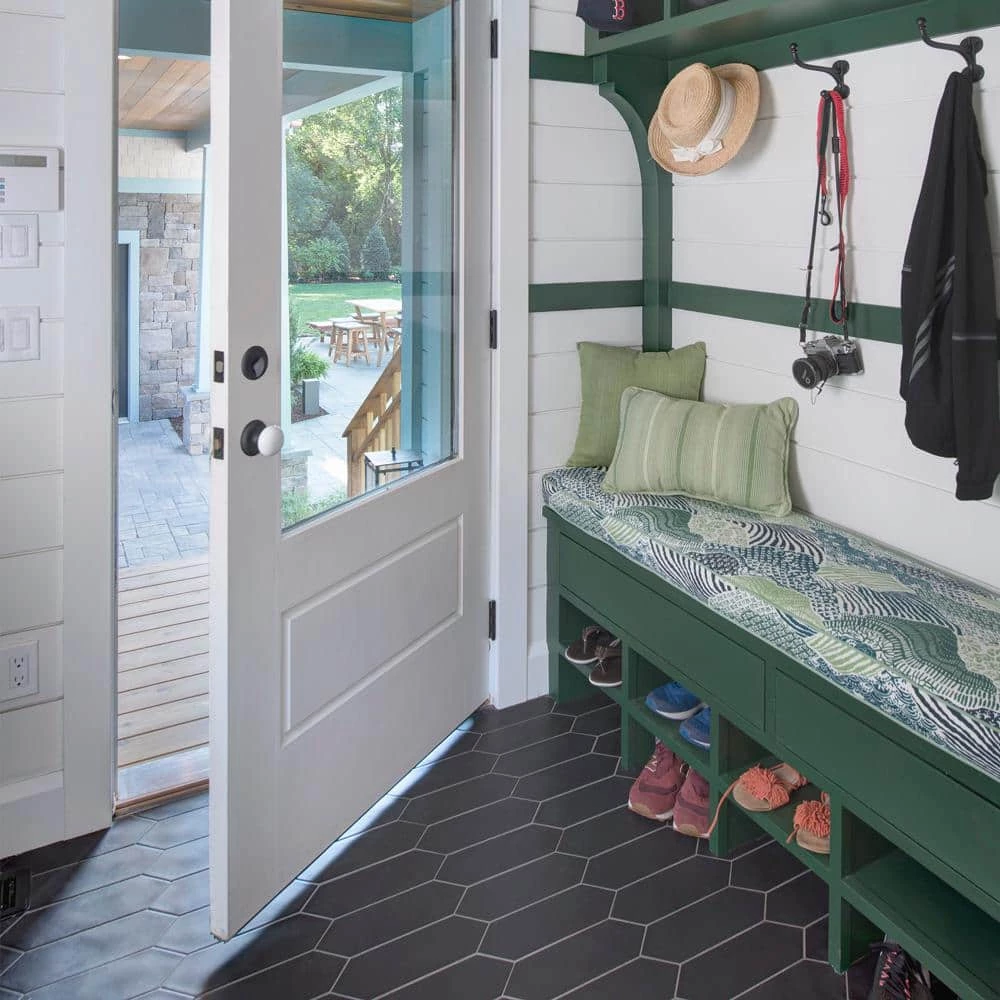 Kite Black 3-7/8 in. x 11-3/4 in. Porcelain Floor and Wall Tile (11.2 sq. ft./Case) by Merola Tile - Image 11