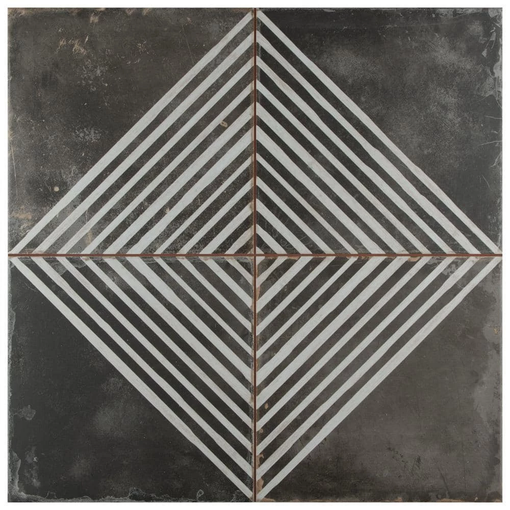 Kings Rombos 17-5/8 in. x 17-5/8 in. Ceramic Floor and Wall Tile (10.95 sq. ft./Case) by Merola Tile