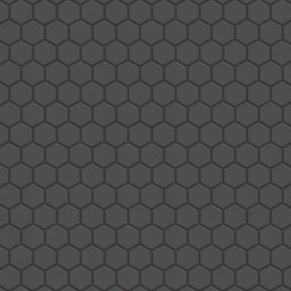 Gotham Hex Black 10-1/4 in. x 11-3/4 in. Porcelain Unglazed Mosaic (8.6 sq. ft./Case) by Merola Tile - Image 6