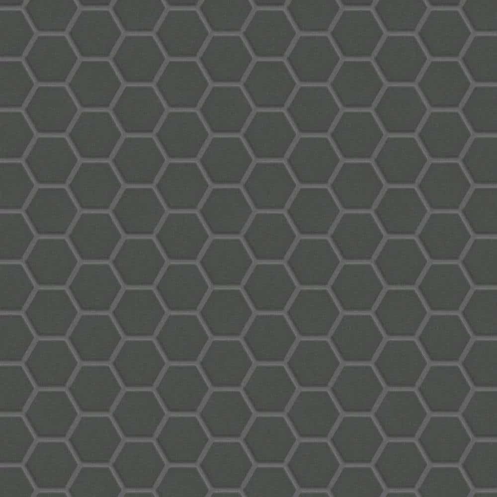 Gotham Hex Black 10-1/4 in. x 11-3/4 in. Porcelain Unglazed Mosaic (8.6 sq. ft./Case) by Merola Tile - Image 7