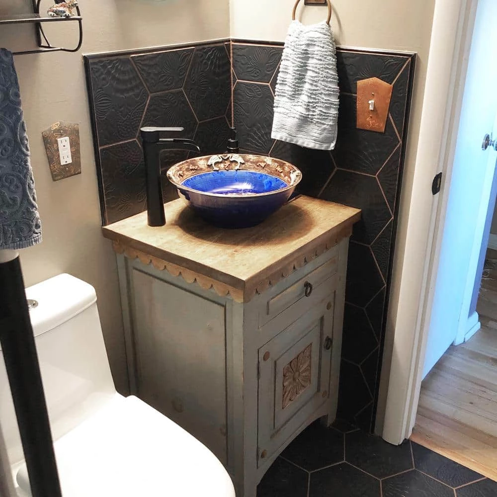 Gaudi Hex Black 8-5/8 in. x 9-7/8 in. Porcelain Floor and Wall Tile (11.56 sq. ft. / case) by Merola Tile - Image 15