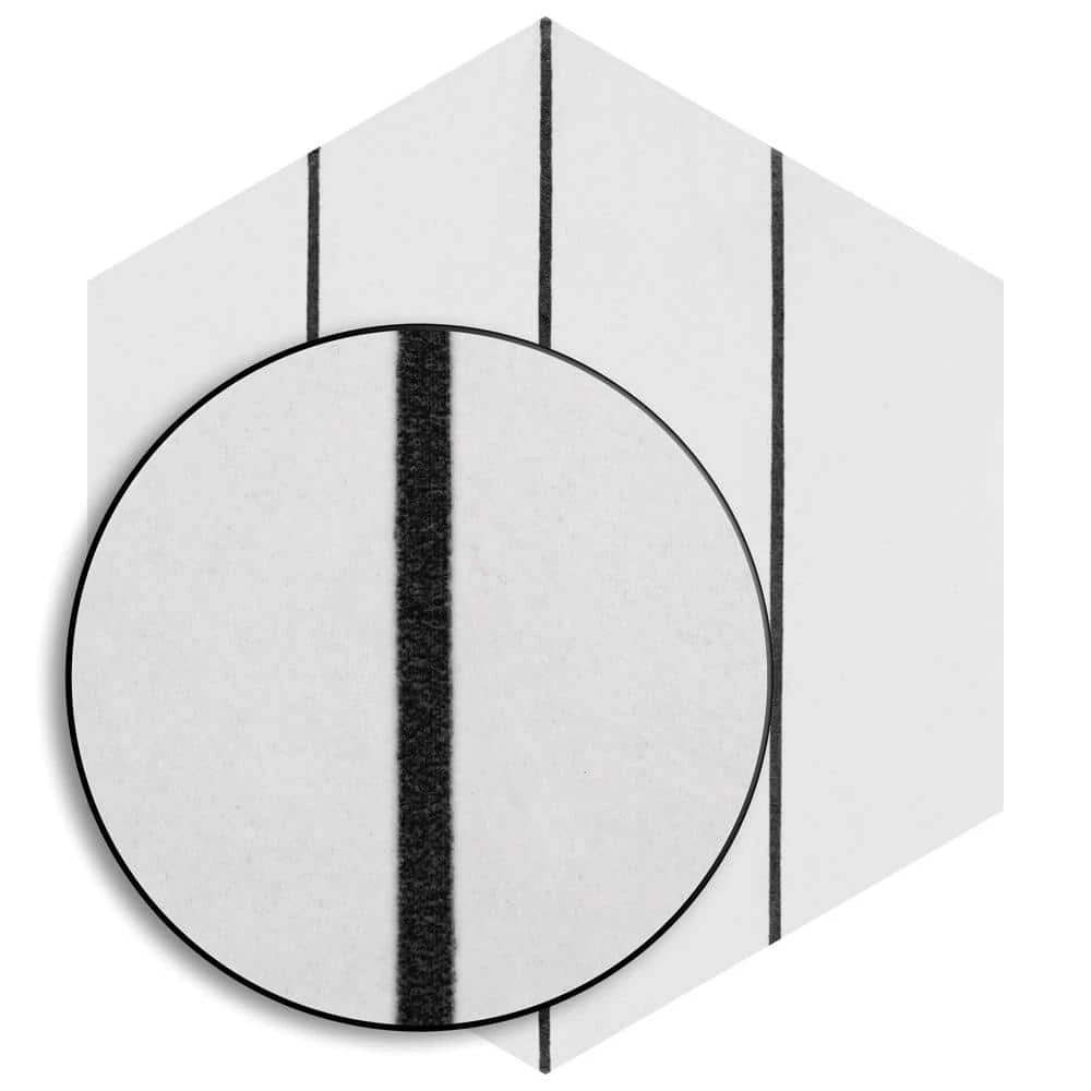 Porto Savona Hex Black 8-5/8 in. x 9-7/8 in. Porcelain Floor and Wall Tile (11.5 sq. ft./Case) by Merola Tile - Image 8