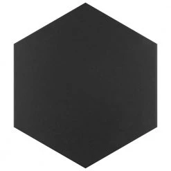 Apini Hex Matte Black 9 in. x 10-1/2 in. Porcelain Floor and Wall Tile (7.14 sq. ft./Case) by Merola Tile
