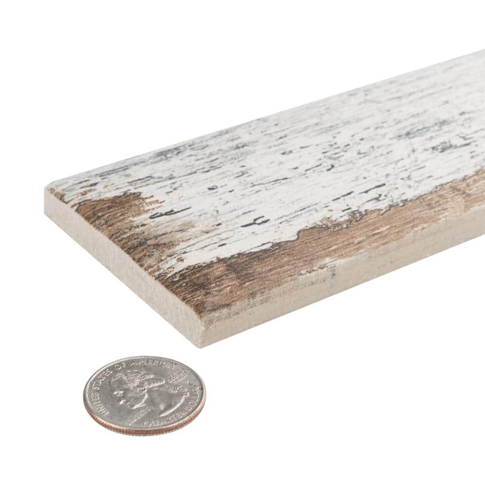 Retro Blanc 2-3/4 in. x 23-1/2 in. Porcelain Floor and Wall Tile (11.52 sq. ft./Case) by Merola Tile - Image 5