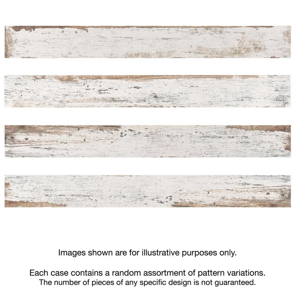 Retro Blanc 2-3/4 in. x 23-1/2 in. Porcelain Floor and Wall Tile (11.52 sq. ft./Case) by Merola Tile - Image 6