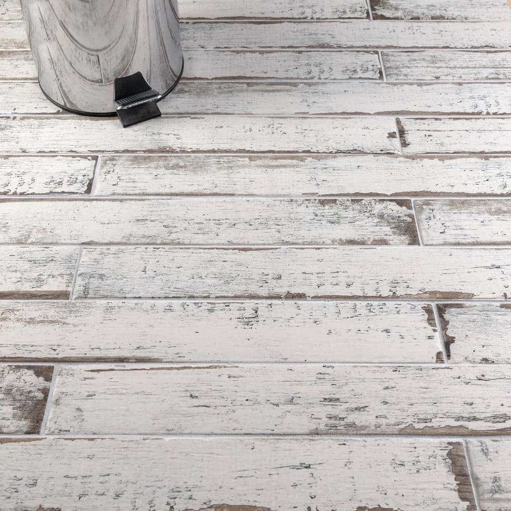 Retro Blanc 2-3/4 in. x 23-1/2 in. Porcelain Floor and Wall Tile (11.52 sq. ft./Case) by Merola Tile - Image 12