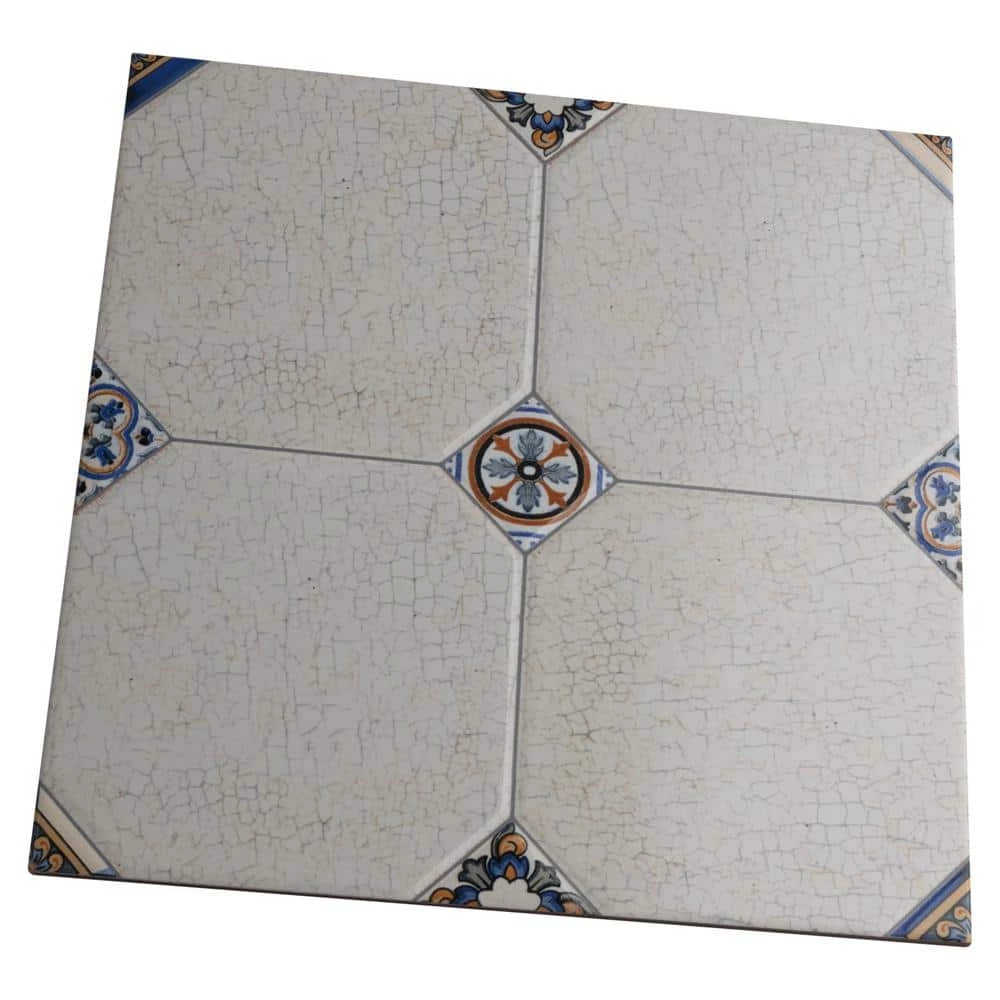 Manises Jet Blanco 13-1/8 in. x 13-1/8 in. Ceramic Floor and Wall Tile (10.98 sq. ft./Case) by Merola Tile - Image 5