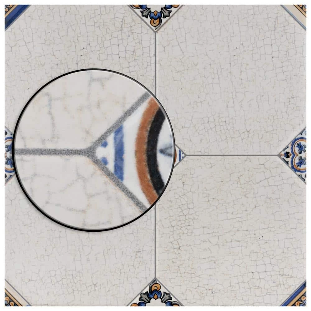 Manises Jet Blanco 13-1/8 in. x 13-1/8 in. Ceramic Floor and Wall Tile (10.98 sq. ft./Case) by Merola Tile - Image 9