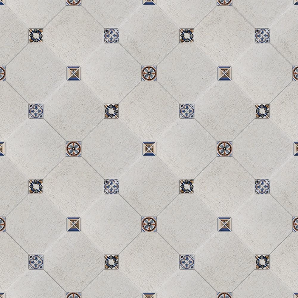 Manises Jet Blanco 13-1/8 in. x 13-1/8 in. Ceramic Floor and Wall Tile (10.98 sq. ft./Case) by Merola Tile - Image 7