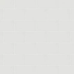 Piscina Brick Blanco Brillo 4-3/4 in. x 9-5/8 in. Porcelain Floor and Wall Subway Tile (11.44 sq. ft. / case) by Merola Tile