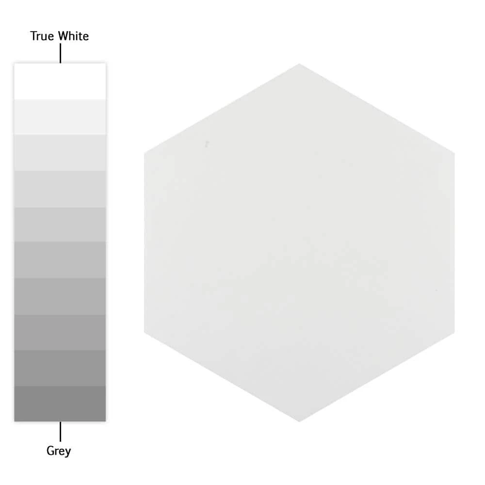 Hexatile Matte Blanco 7 in. x 8 in. Porcelain Floor and Wall Tile (7.67 sq. ft./case) by Merola Tile - Image 9