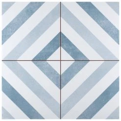 Opticks Encaustic 17-5/8 in. x 17-5/8 in. Ceramic Floor and Wall Tile (11.02 sq. ft. / case) by Merola Tile