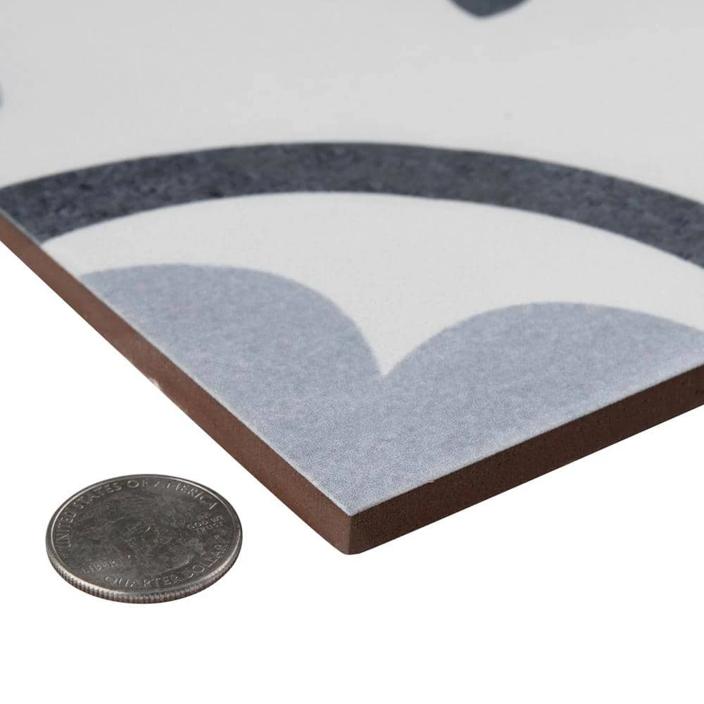 Amberes Azul II 13 in. x 13 in. Ceramic Floor and Wall Tile (15.6 sq. ft./Case) by Merola Tile - Image 3