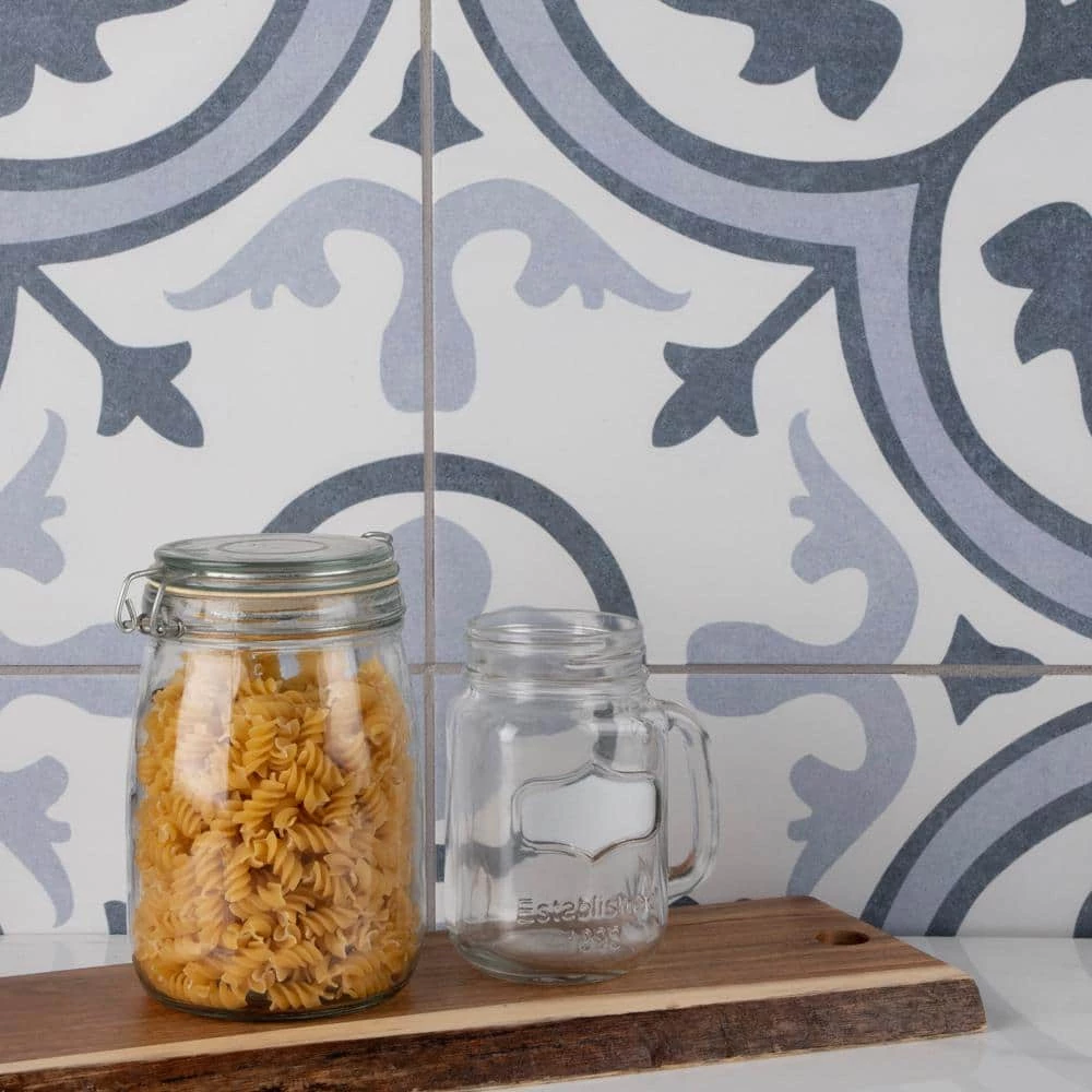 Amberes Azul II 13 in. x 13 in. Ceramic Floor and Wall Tile (15.6 sq. ft./Case) by Merola Tile - Image 9