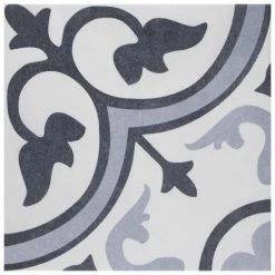 Amberes Azul II 13 in. x 13 in. Ceramic Floor and Wall Tile (15.6 sq. ft./Case) by Merola Tile