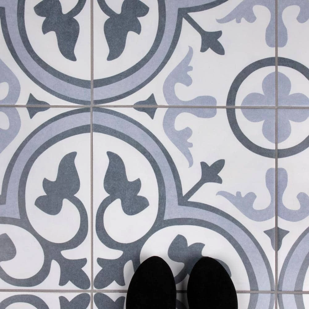 Amberes Azul II 13 in. x 13 in. Ceramic Floor and Wall Tile (15.6 sq. ft./Case) by Merola Tile - Image 7