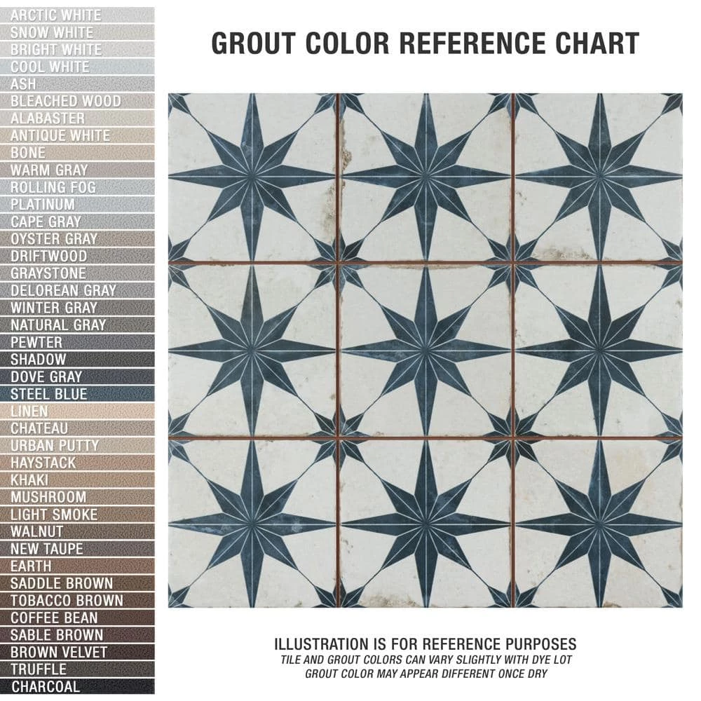 Harmonia Kings Star Blue 13 in. x 13 in. Ceramic Floor and Wall Tile (12.19 sq. ft./Case) by Merola Tile - Image 5