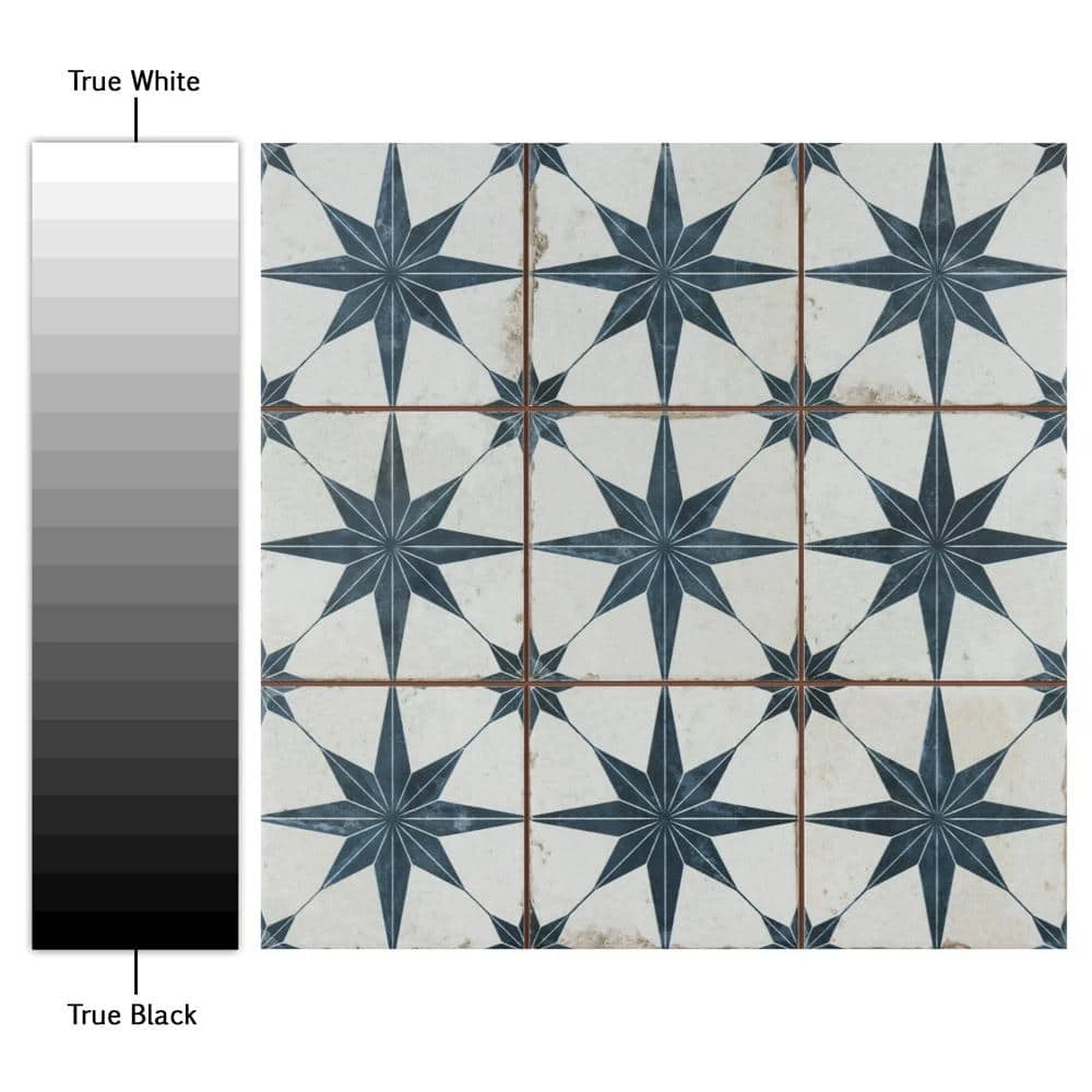 Harmonia Kings Star Blue 13 in. x 13 in. Ceramic Floor and Wall Tile (12.19 sq. ft./Case) by Merola Tile - Image 10