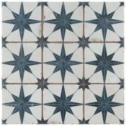 Harmonia Kings Star Blue 13 in. x 13 in. Ceramic Floor and Wall Tile (12.19 sq. ft./Case) by Merola Tile