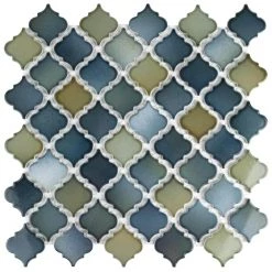 Hudson Tangier Atlantis 12 in. x 12 in. Porcelain Mosaic Tile (10.96 sq. ft. / Case) by Merola Tile