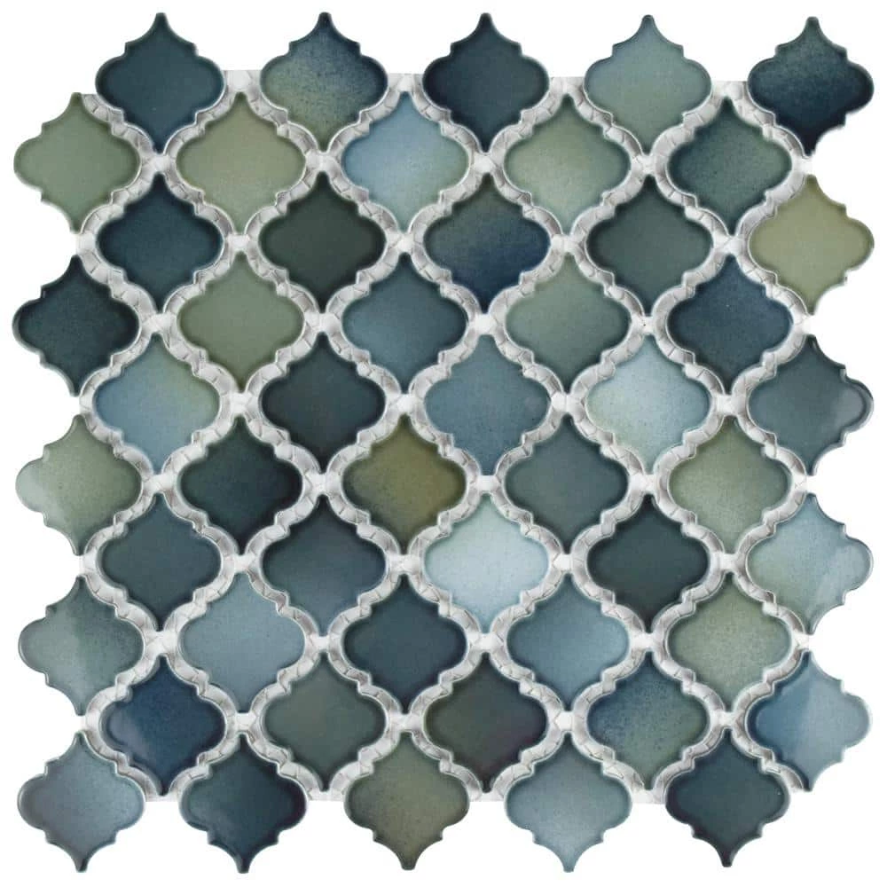Hudson Tangier Atlantis 12 in. x 12 in. Porcelain Mosaic Tile (10.96 sq. ft. / Case) by Merola Tile - Image 5