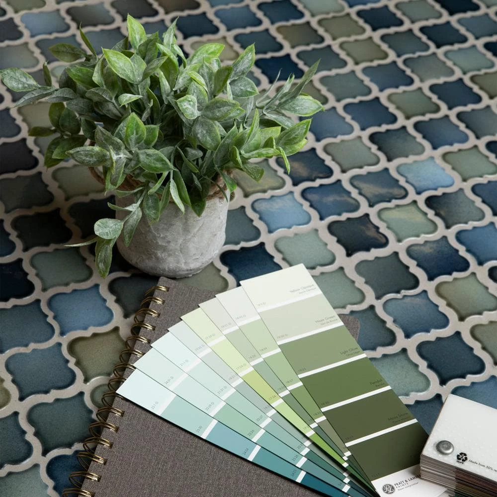 Hudson Tangier Atlantis 12 in. x 12 in. Porcelain Mosaic Tile (10.96 sq. ft. / Case) by Merola Tile - Image 2