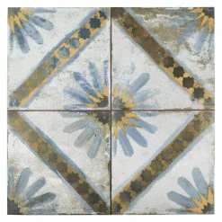 Kings Marrakech Blue 17-5/8 in. x 17-5/8 in. Ceramic Floor and Wall Tile (11.02 sq. ft./Case) by Merola Tile