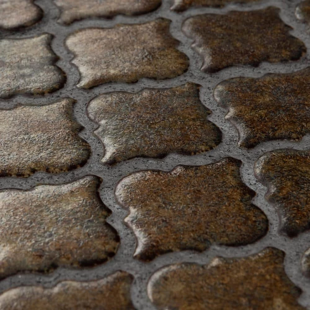 Hudson Tangier Brownstone 12 in. x 12 in. Porcelain Mosaic Tile (10.96 sq. ft. / Case) by Merola Tile - Image 5