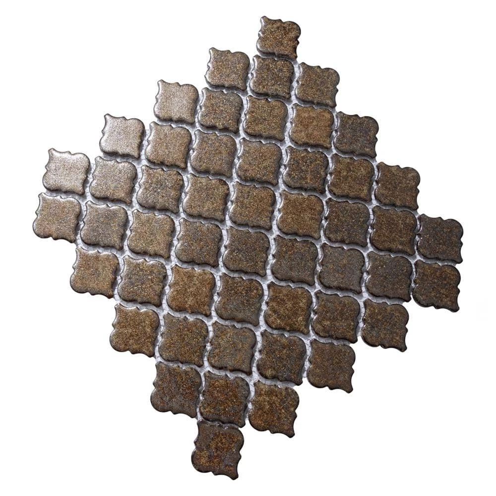 Hudson Tangier Brownstone 12 in. x 12 in. Porcelain Mosaic Tile (10.96 sq. ft. / Case) by Merola Tile - Image 3