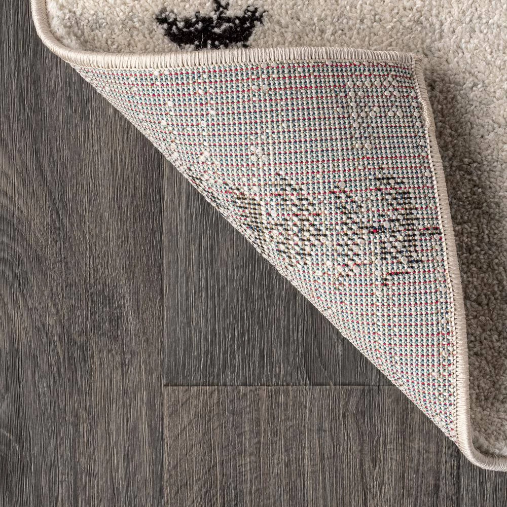 Zaina Moroccan Beni Souk Cream/Black 8 ft. x 10 ft. Area Rug by JONATHAN Y - Image 10