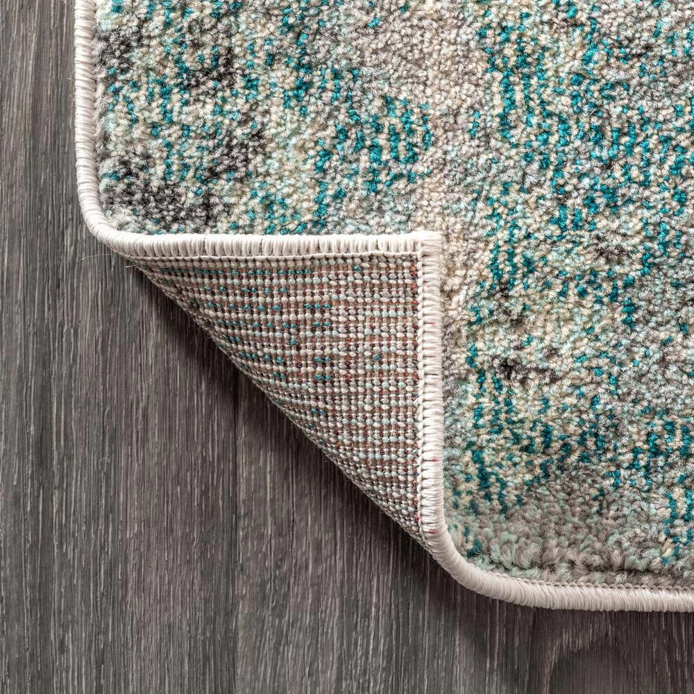 Contemporary Cream/Blue 9 ft. x 12 ft. Area Rug by JONATHAN Y - Image 8