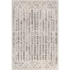 Ziri Moroccan Geometric Cream/Gray 3 ft. x 5 ft. Area Rug by JONATHAN Y