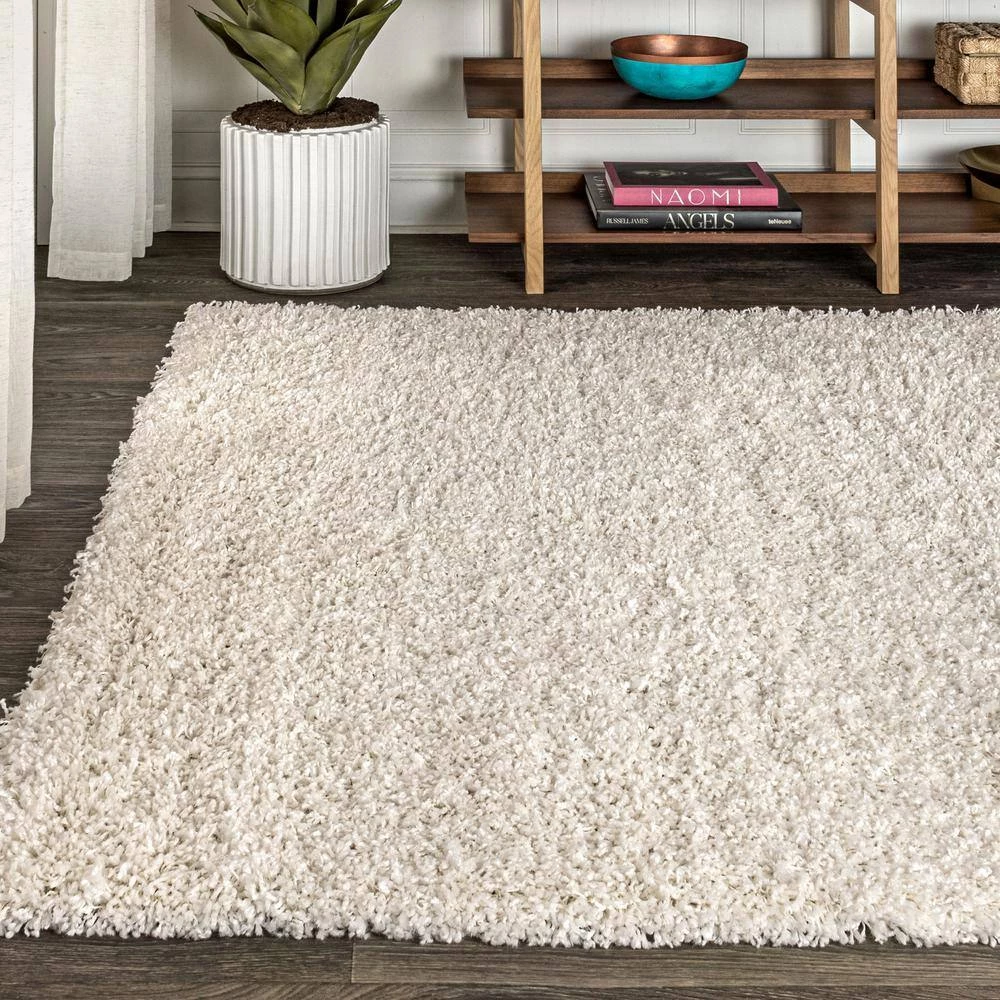 Mercer Shag Plush Cream 8 ft. x 10 ft. Area Rug by JONATHAN Y - Image 14