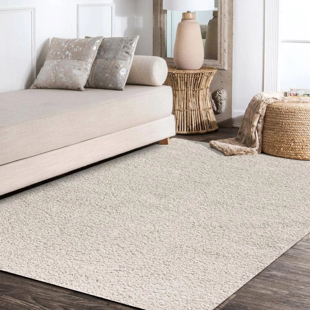 Mercer Shag Plush Cream 8 ft. x 10 ft. Area Rug by JONATHAN Y - Image 3