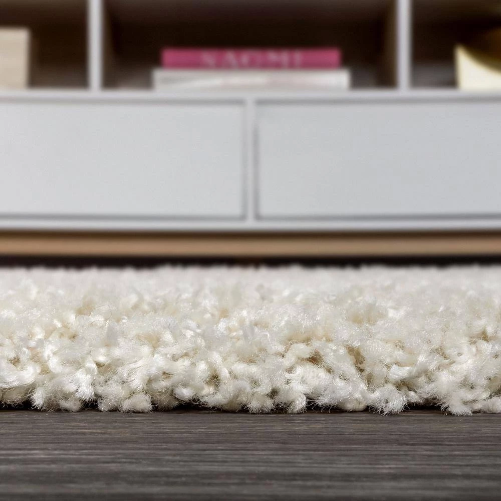 Mercer Shag Plush Cream 8 ft. x 10 ft. Area Rug by JONATHAN Y - Image 11