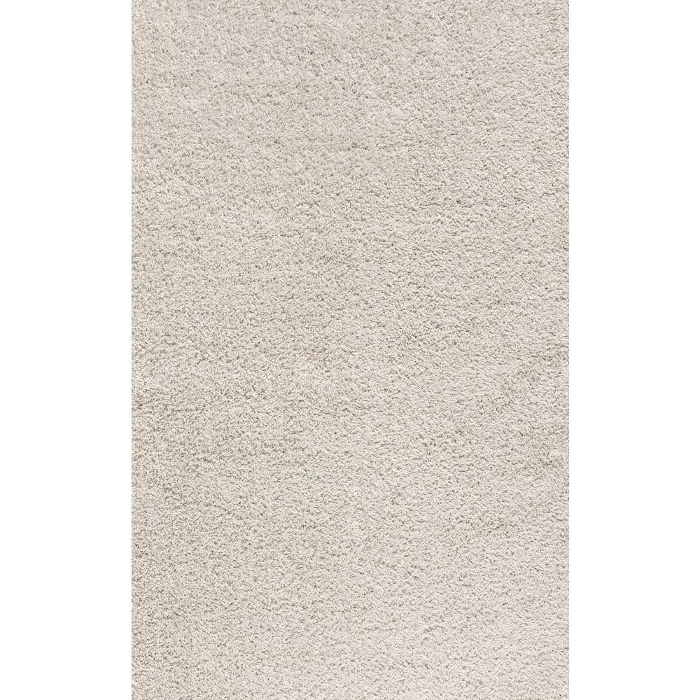 Mercer Shag Plush Cream 8 ft. x 10 ft. Area Rug by JONATHAN Y