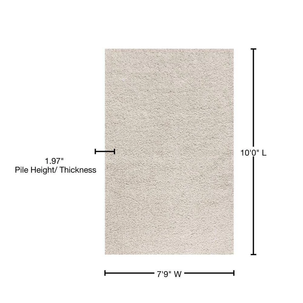 Mercer Shag Plush Cream 8 ft. x 10 ft. Area Rug by JONATHAN Y - Image 13