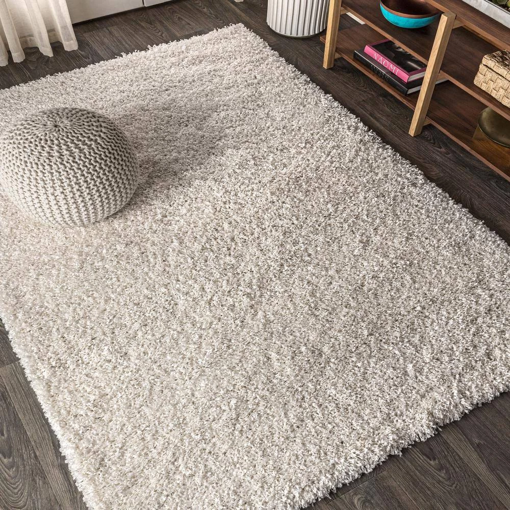 Mercer Shag Plush Cream 8 ft. x 10 ft. Area Rug by JONATHAN Y - Image 12