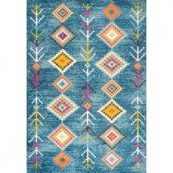 Tribal Love Dark Blue/Multi 8 ft. x 10 ft. Geometric Area Rug by JONATHAN Y