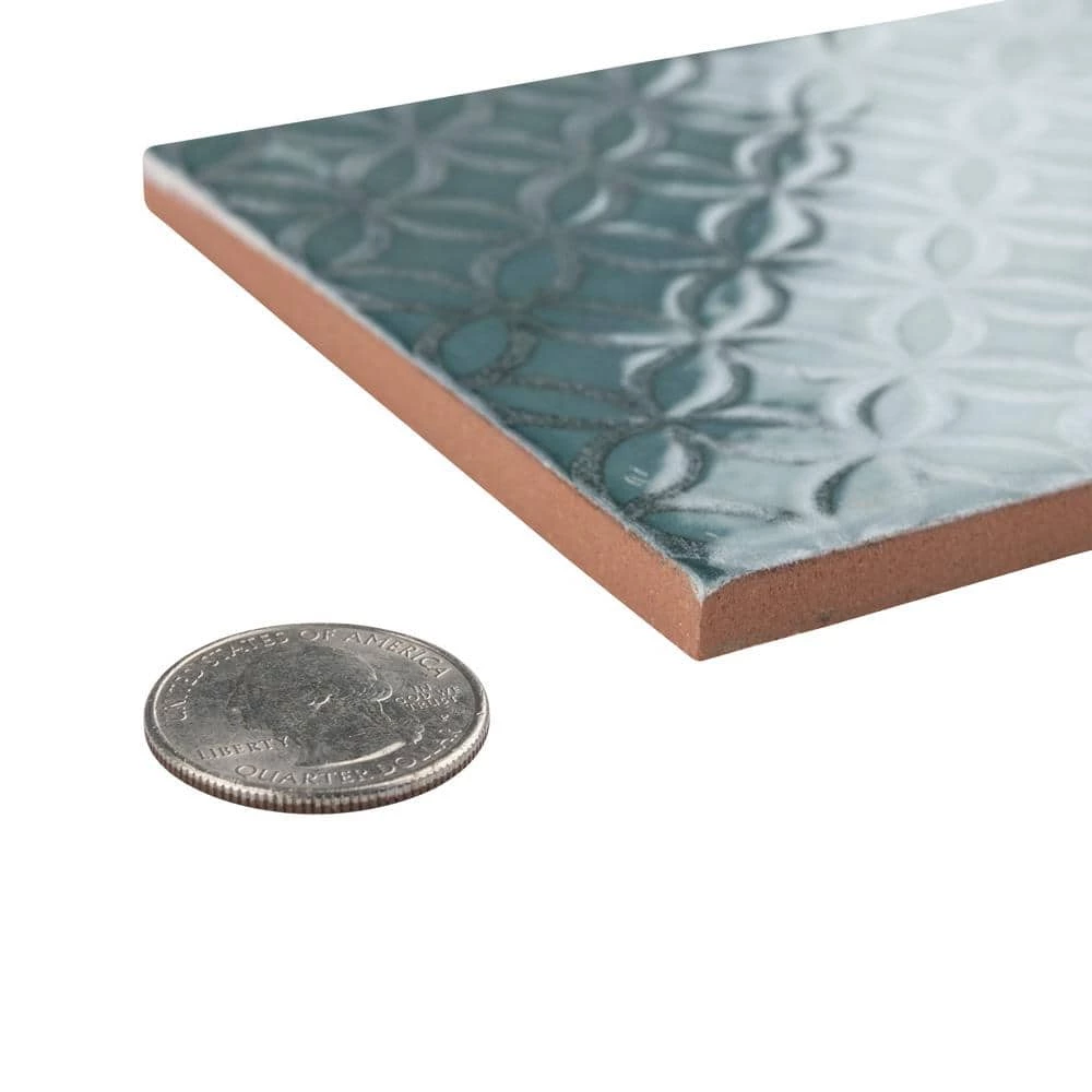 Camden Decor Emerald 4 in. x 8 in. Ceramic Wall Tile (11.5 sq. ft./Case) by Merola Tile - Image 3