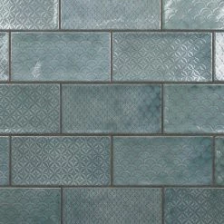 Camden Decor Emerald 4 in. x 8 in. Ceramic Wall Tile (11.5 sq. ft./Case) by Merola Tile